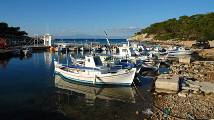Fototapeta na wymiar Photo from picturesque island of Agistri, Saronic gulf, Greece