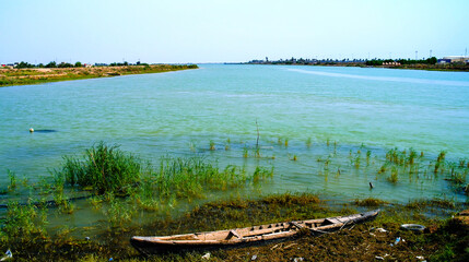 Euphrates and Tigris confluence, Shatt al-Arab, Iraq