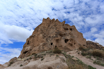 Fototapeta premium Upper part of Uchhisar castle in Cappadocia