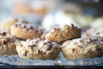 Mini Crumbled cakes (italian pastry called 