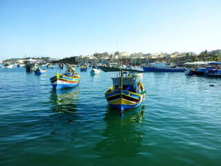 Malta - Traditional colorful maltese Luzzu fisherboat
