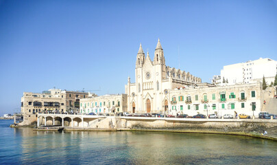Obraz premium streets, architecture, buildings in malta