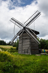 Wooden windmill