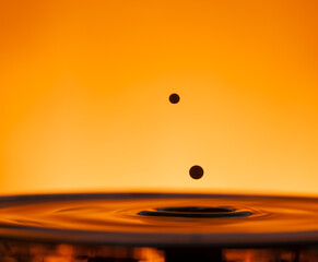 drop of ink falling