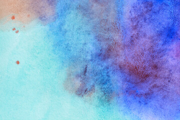 Watercolor gradient mixed colors background