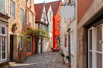 Bremen. Old picturesque streets.