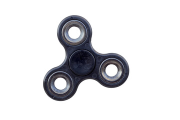 Black fidget spinner, stress relieving toy