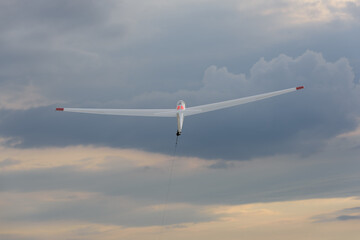 Start of a sailplane