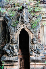 Myanmar  - Ruinen von Indein