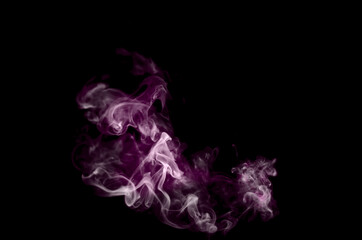 white smoke on black background, Movement of smoke
