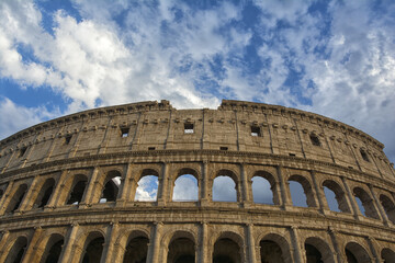 Fototapeta premium Luce al tramonto sul Colosseo, Roma