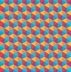 color polygon pattern