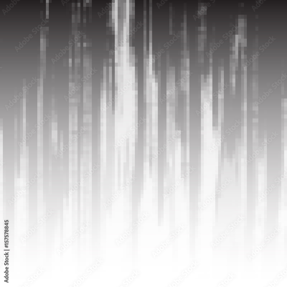 Poster abstract monochrome background of many squares. pixel pattern.