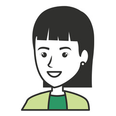 elegant businesswoman avatar character vector illustration design