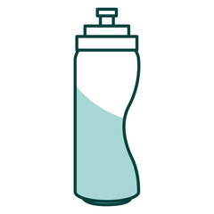 bottle gym isolated icon vector illustration design