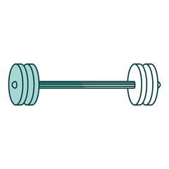 weight lifting device icon vector illustration design