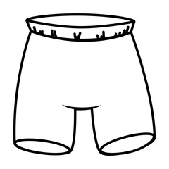shorts hanging in the laundry vector illustration design