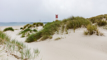 Dünenblick mit Leuchtturm