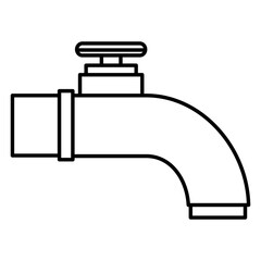 water tap isolated icon vector illustration design