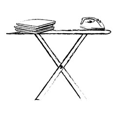 ironing board isolated icon vector illustration design