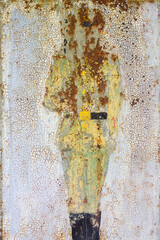 Old soviet union propaganda wall