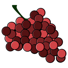 Isolated comic blackberry