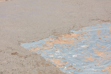 Beton auf der Baustelle