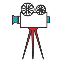cinema film camera icon vector illustration design