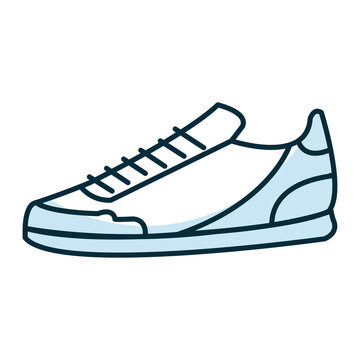 tennis shoe isolated icon vector illustration design
