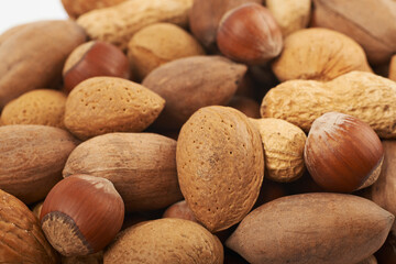 Surface coated with different nuts