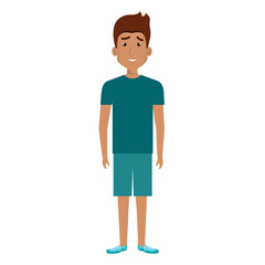 Fototapeta premium young man avatar character vector illustration design