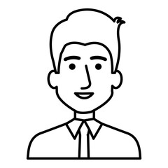 Fototapeta premium elegant businessman avatar character vector illustration design