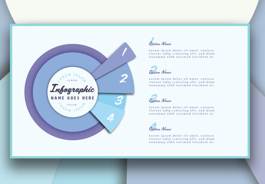Blue Circle Infographic Layout