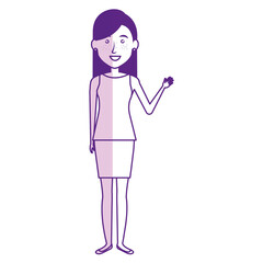 elegant businesswoman avatar character vector illustration design