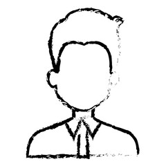 elegant businessman avatar character vector illustration design