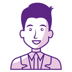 Fototapeta premium elegant businessman avatar character vector illustration design