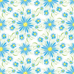 Fototapeta na wymiar Abstract vintage seamless flower pattern