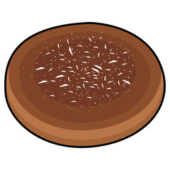 Isolated bakery cookie