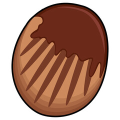 Isolated bakery cookie