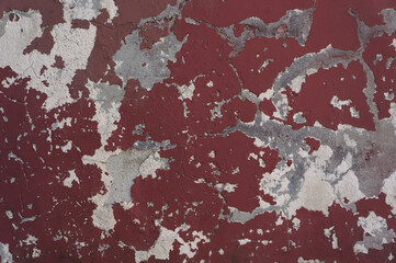 Old weathered red wall texture.