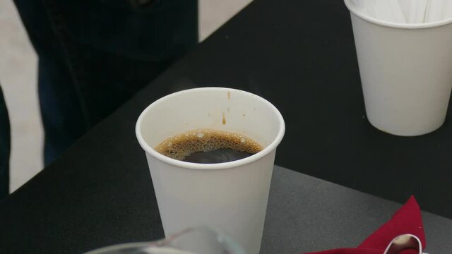 Cooking coffee 4k