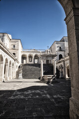 Montecassino Abbey, religious and historic destination in Cassino. Italy