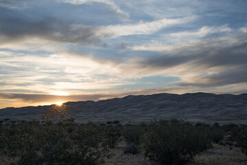 Sunset at Kelso Dunes