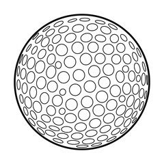 Isolated golf ball