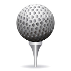 Isolated golf ball