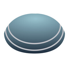 Isolated jewish kippah