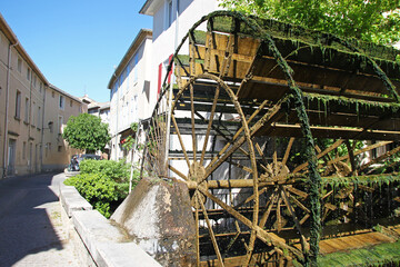 Roue à aubes, L'Isle sur la Sorgue, Vaucluse, France