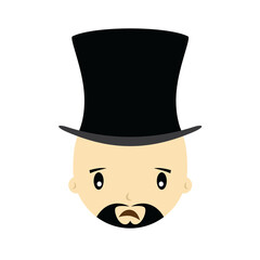 cartoon expression face male guy man vector art