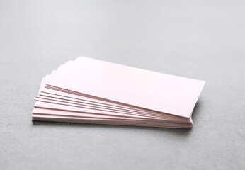 Set of blank items for branding on light background