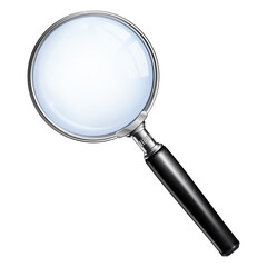 Magnifying Glass With Transparent Realistic Effect

